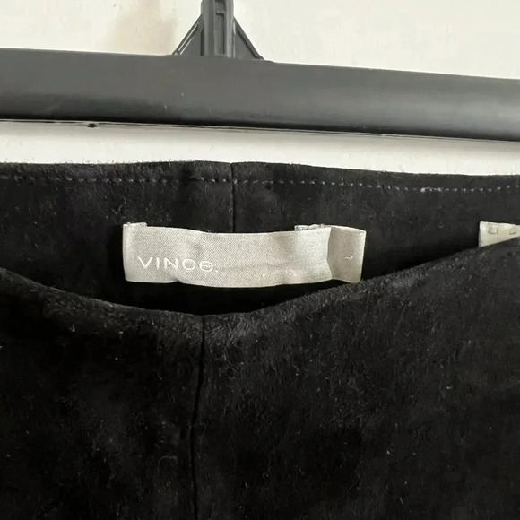 Vince Black Leather Leggings – Size Large - Picture 5 of 8